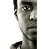   Portrait, Man, Dark skinned