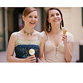   Icecream, Ice cream wafer, Friends, Shopping