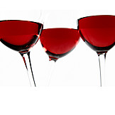   Tiefenschärfe, Rotwein, Rotweinglas