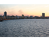   Sunset, Skyline, Havana