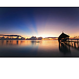   Sonnenuntergang, Südsee, Polynesien