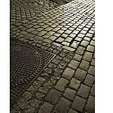   Manhole cover, Cobblestone