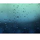   Wassertropfen, Regentropfen, Fensterscheibe