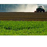   Acker, Landwirtschaft, Traktor
