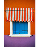   Fenster, Farbenfroh, Burano