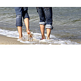   Barefoot, Beach walking