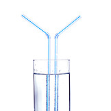   Erfrischung, Trinkhalm, Wasserglas