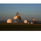   Parabolic, Radio telescope, Raisting, Radar station