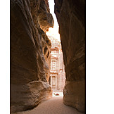   Petra, Rock city, Crevice, Jordan