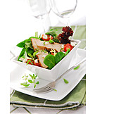   Salat, Salatschüssel, Geflügel, Vorspeise