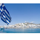   Fahne, Griechenland, Naxos