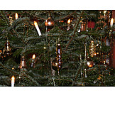   Lichterkette, Christbaumschmuck, Weihnachtsbaum