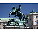   Vienna, Heros' square, Prinz eugen equestrian