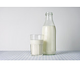   Milk, Milk bottle, Milk glass