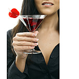   Young Woman, Indulgence & Consumption, Cocktail