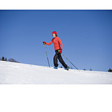   Skifahren, Skifahrerin, Skilanglauf