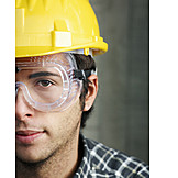  Schutzbrille, Bauarbeiter, Handwerker