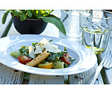   Salad, Italian cuisine, Mediterranean cuisine, Pasta salad