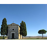   Kapelle, Toskana, Val d’orcia, Crete senesi