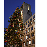   Rathaus, Geschmückt, Adventskalender