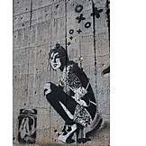   Graffiti, Streetart, Frauenfigur