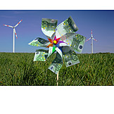   Pinwheel, Green electricity, Wind power
