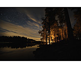   Outdoor, Camping, Stars sky