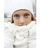   Young woman, Woman, Winter, Scarf, Winter clothing