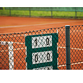   Scoreboard, Tennis court
