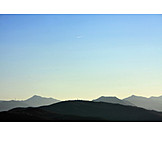   Sky, Horizon, Width, Mountains