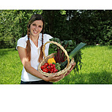   Harvest, Vegetable garden, Basket, Vegetable harvest