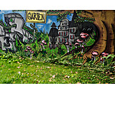   Garten, Graffiti