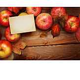  Textfreiraum, Apfel, Herbstlich