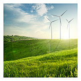   Windenergie, ökostrom, Regenerativ