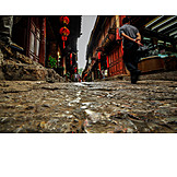   Straßenpflaster, Gasse, Lijiang