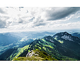   Berge, Alpen, Bayern, Bergkamm, Bayrischzell