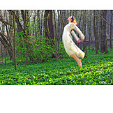  Young woman, Happy, Spring fever, Woodland fairy