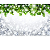   Copy space, Backgrounds, Christmas, Fir branch