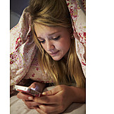   Teenager, Liebeskummer, Digital, Sorgen, Kommunizieren, Smartphone