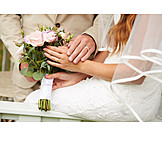   Brautstrauß, Hochzeitspaar