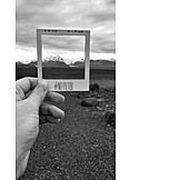   Mountain range, Photography, Filter, Polaroid