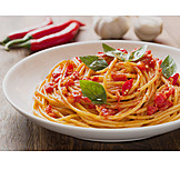   Spaghetti, Vegan, Arrabbiata