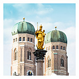   Frauenkirche, München, Mariensäule
