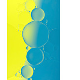   Backgrounds, Neon, Water bubbles, Blue yellow
