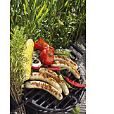   Garden, Broiling, Grill, Sausage