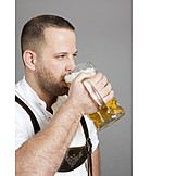   Mann, Trinken, Bier, Bayrisch