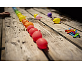   Luftballon, Regenbogenfarben, Wasserbomben