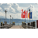   Flag, Bodensee, Jetty