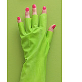   Humor & bizarre, Fingernail, Surgical glove