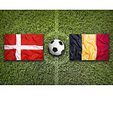   Fußball, Dänemark, Belgien